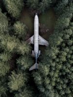 aerial photography of gray airplane wallpaper