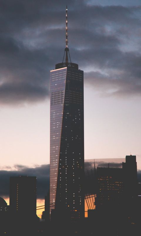 black tower during night time wallpaper