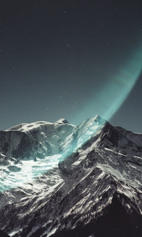 snow covered mountain wallpaper