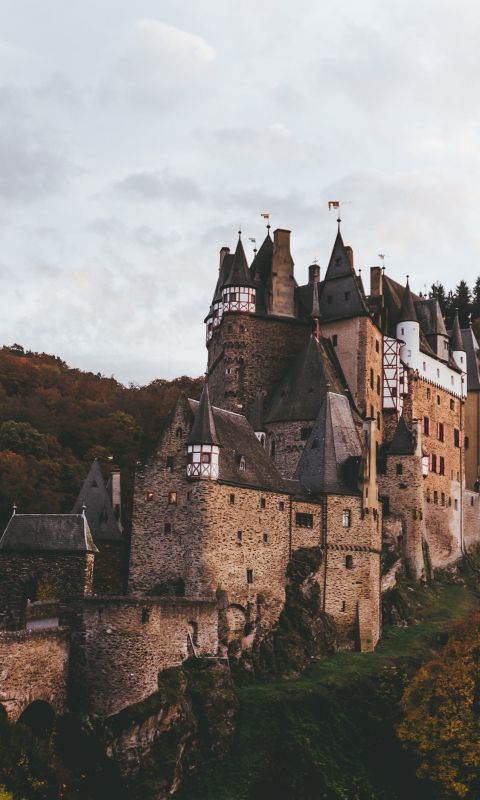 brown castle wallpaper