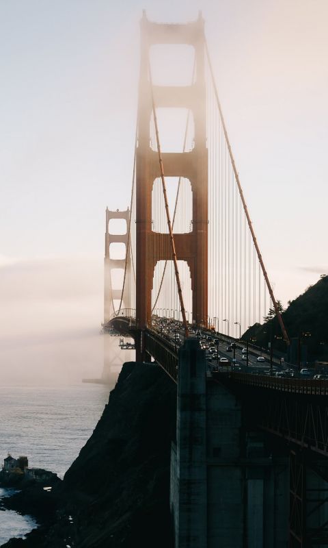 brown bridge wallpaper