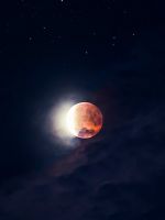 lunar eclipse digital wallpaper wallpaper