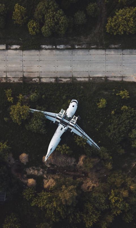 drone over road wallpaper