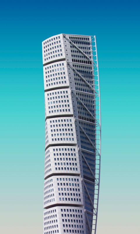white high rise building wallpaper