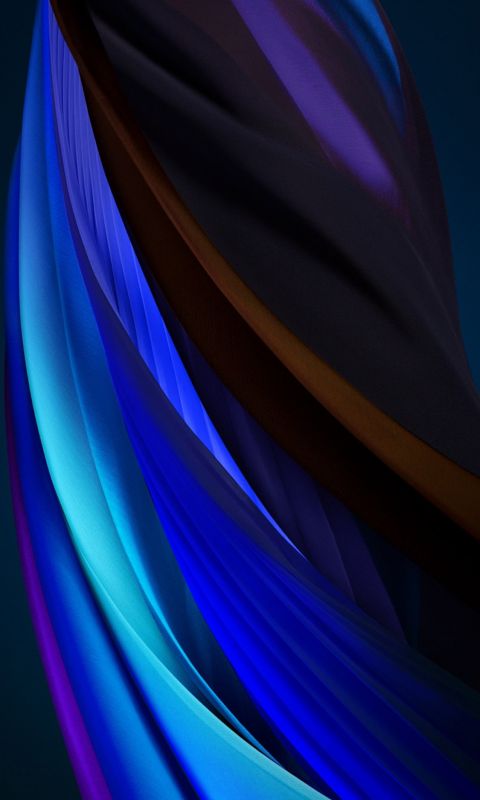 iphone se 2020 stock wallpaper Silk Blue Dark wallpaper