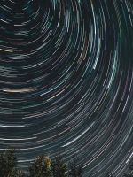 time lapse photography of shooting stars wallpaper