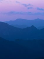 mountain ranges during golden hour wallpaper