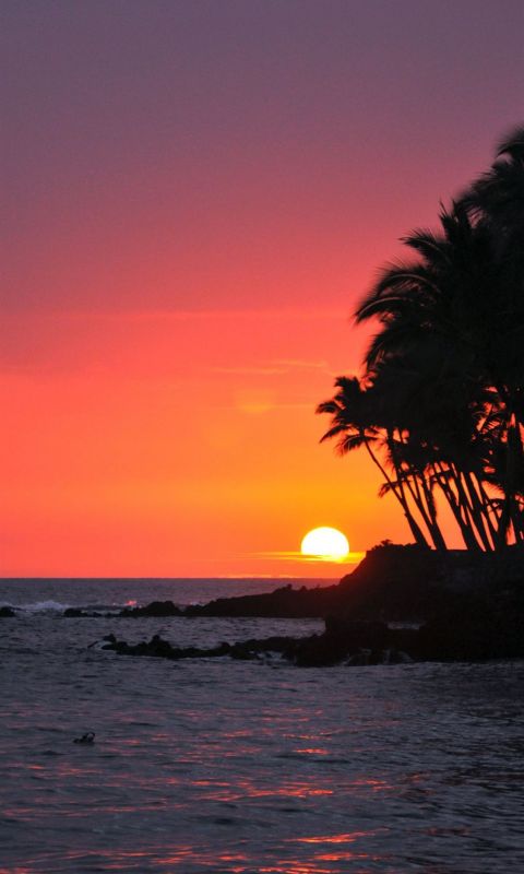 Big Island Sunset Hawaii wallpaper
