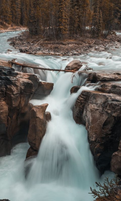 scenery of waterfalls wallpaper