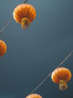low angle photography of lantern wallpaper