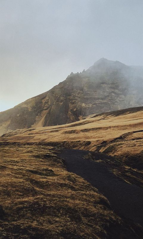 shallow focus photo of brown mountain wallpaper