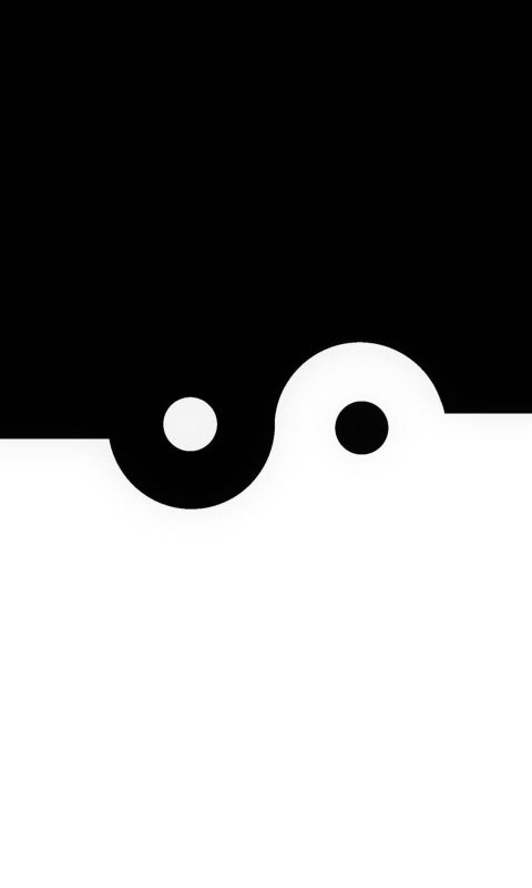 Yin yang minimalist S10 wallpaper