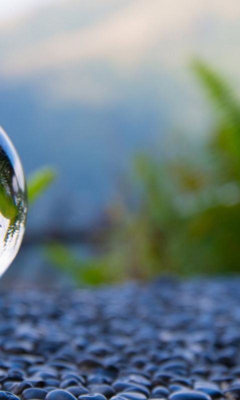 Glass ball drop